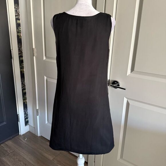 Vintage Y2K Moschino Cheap and Chic Black Silk Shift Dress Size IT 42 US 8 - Picture 5 of 10
